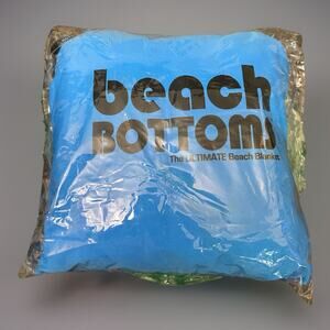 Beach Bottoms Ultimate Beach Blanket Stretchy Polyester Sand Barrier w/ 4 stakes